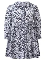 Rachel Riley Long Sleeve Button-Front Dress