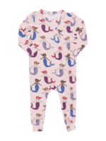 Pink Chicken baby bamboo romper