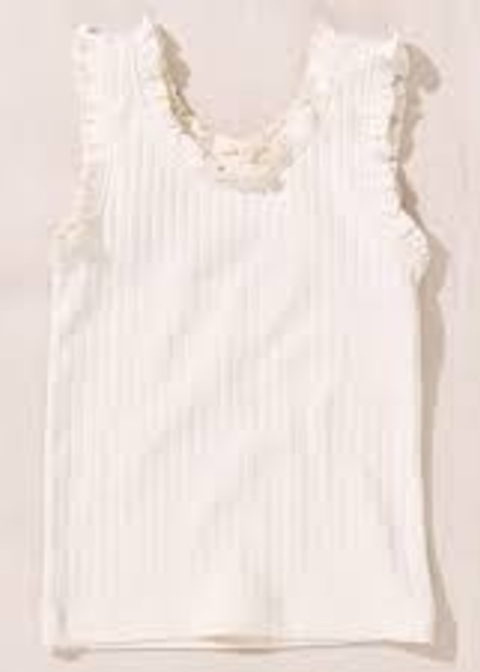 Pink Chicken joy ruffle rib tank