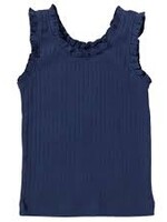 Pink Chicken joy ruffle rib tank