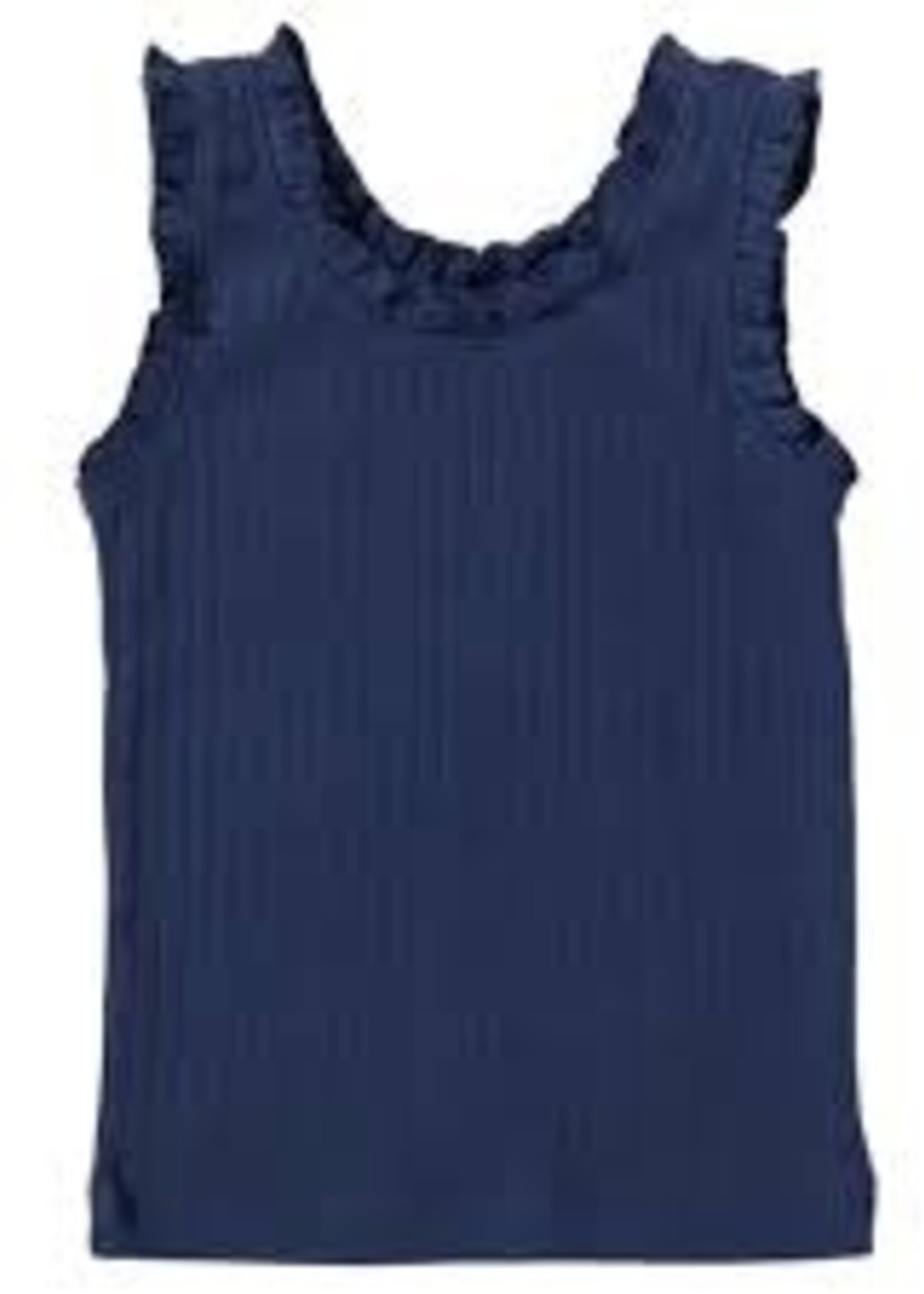 Pink Chicken joy ruffle rib tank