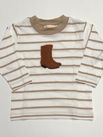 Luigi Kids Boys Stripe L/S Cowboy Boots
