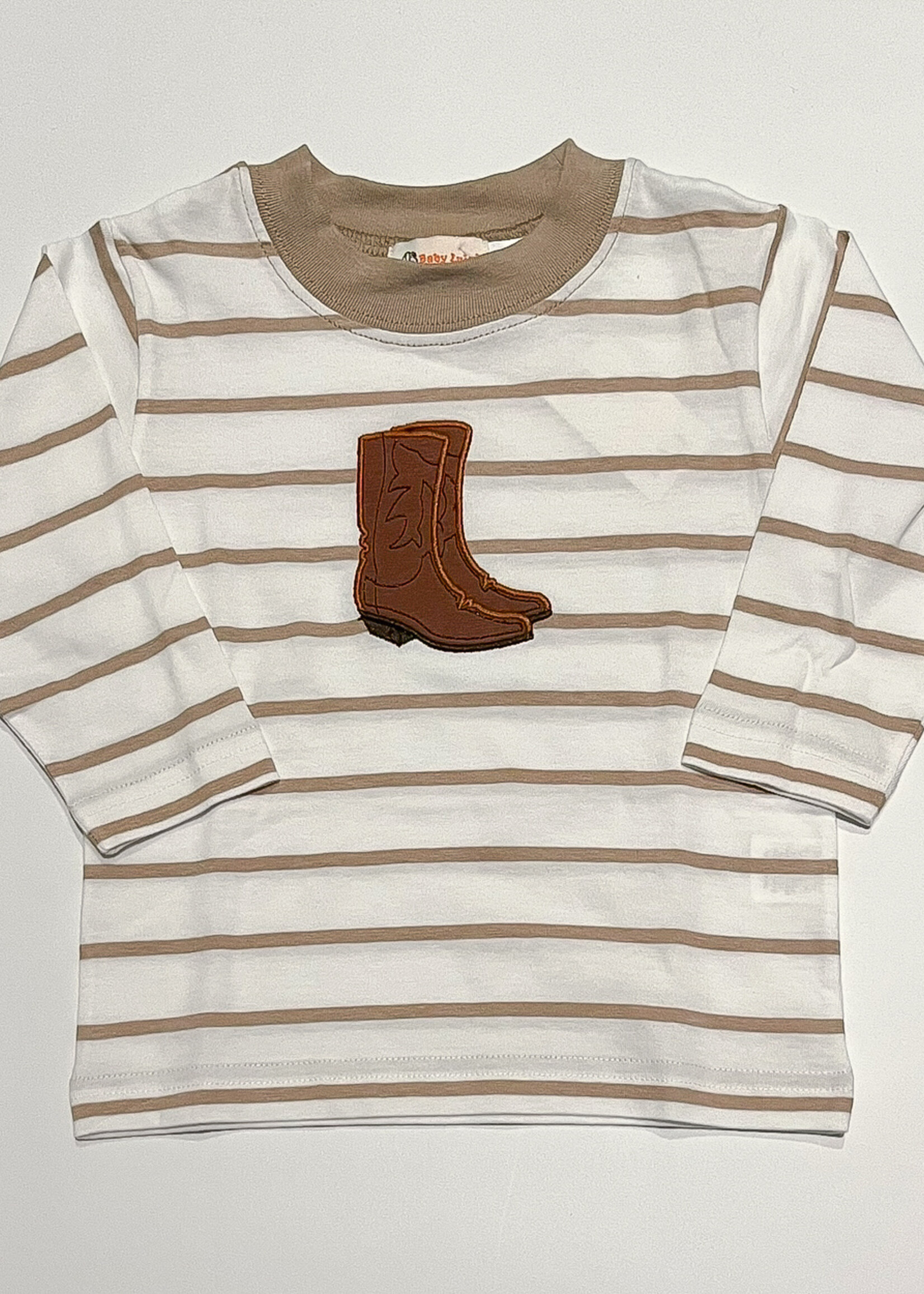 Luigi Kids Boys Stripe L/S Cowboy Boots