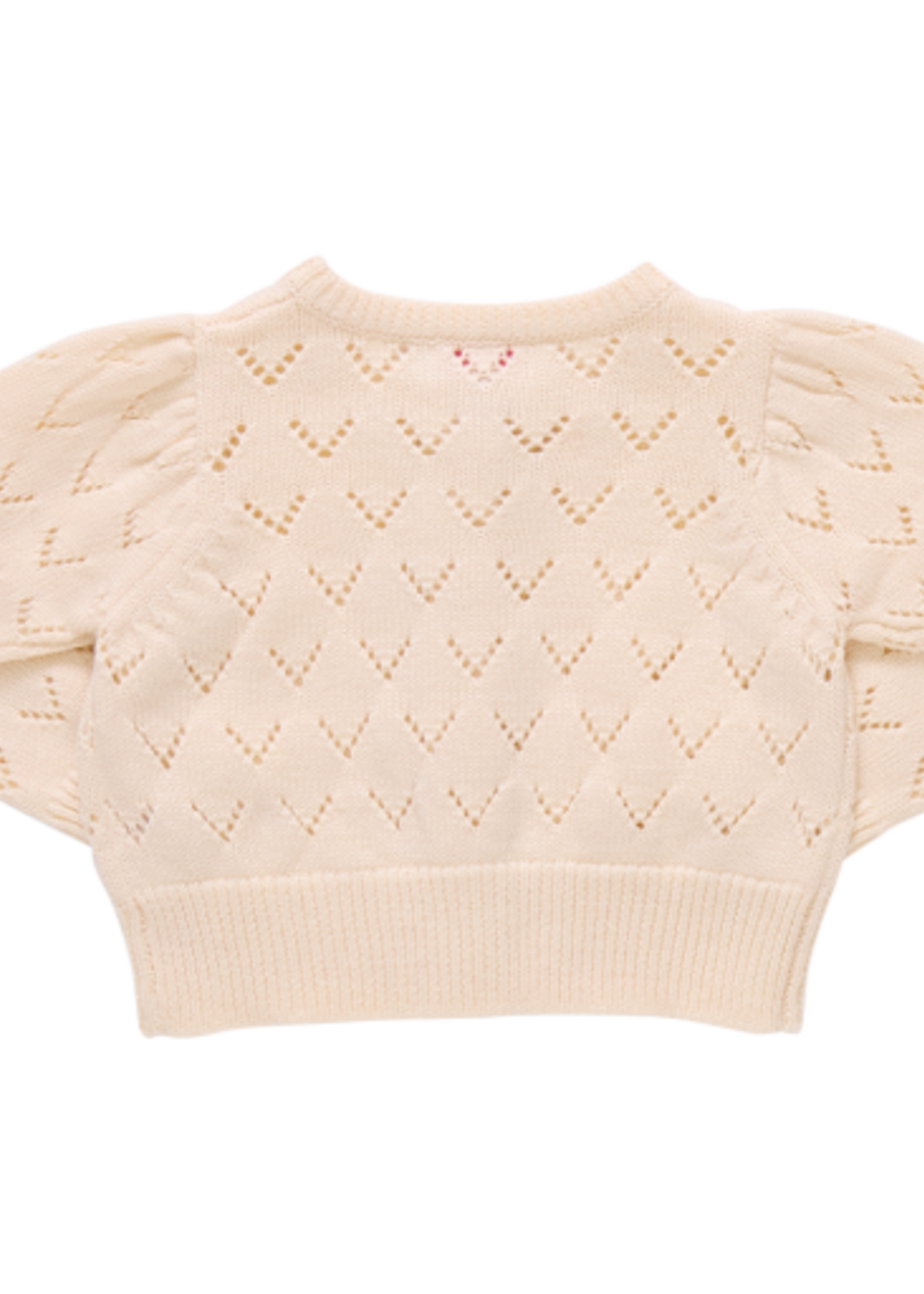 Pink Chicken girls connie sweater - ivory