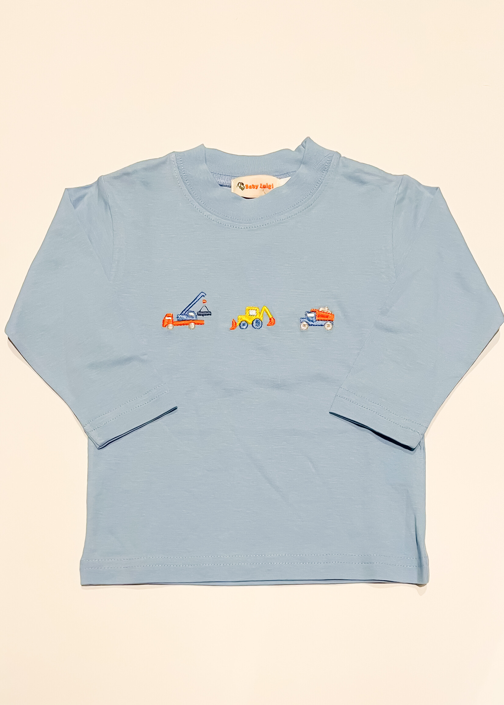 Luigi Kids Boys L/S 3 Construction Vehicles