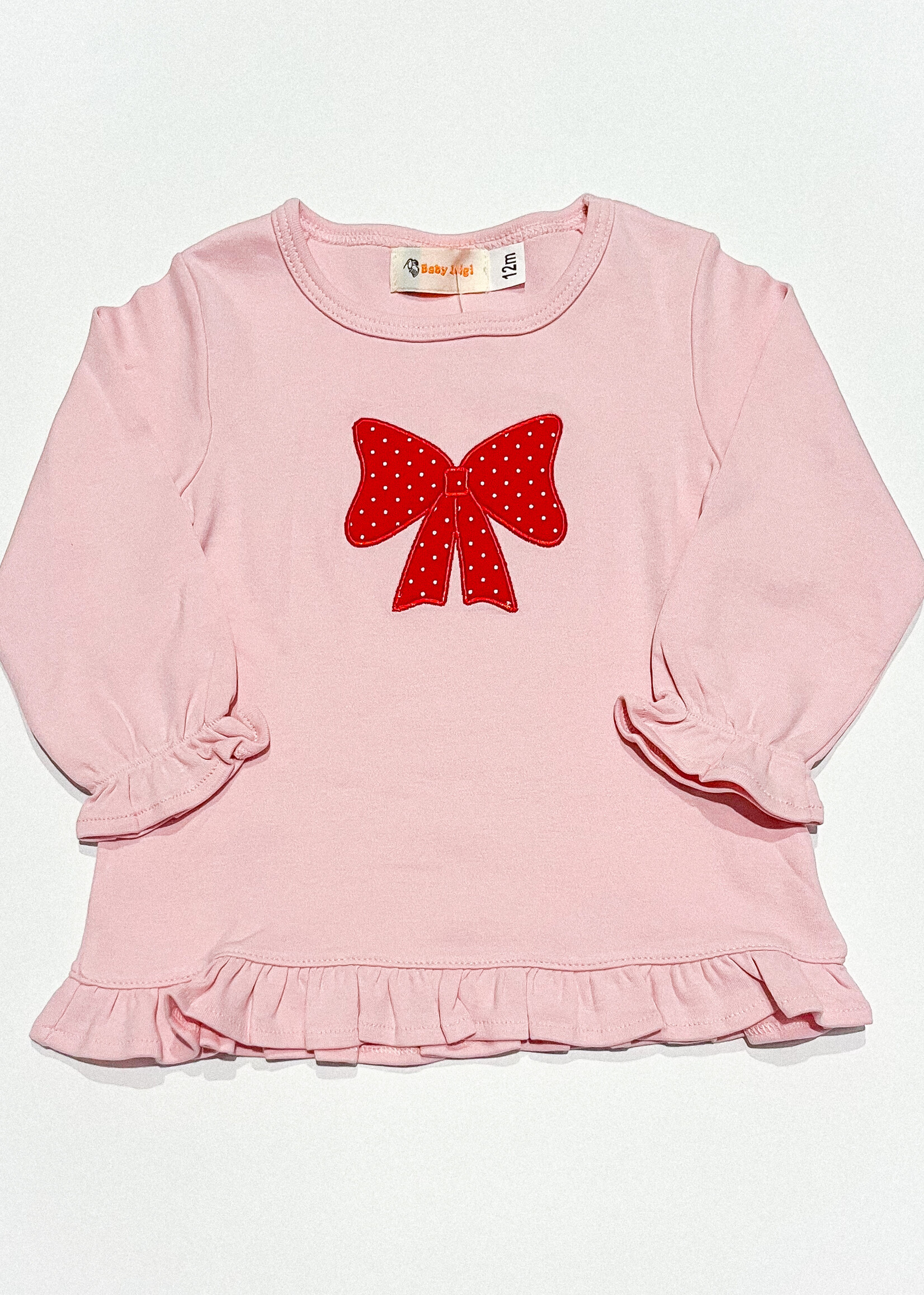 Luigi Kids Girls L/S Large Bow