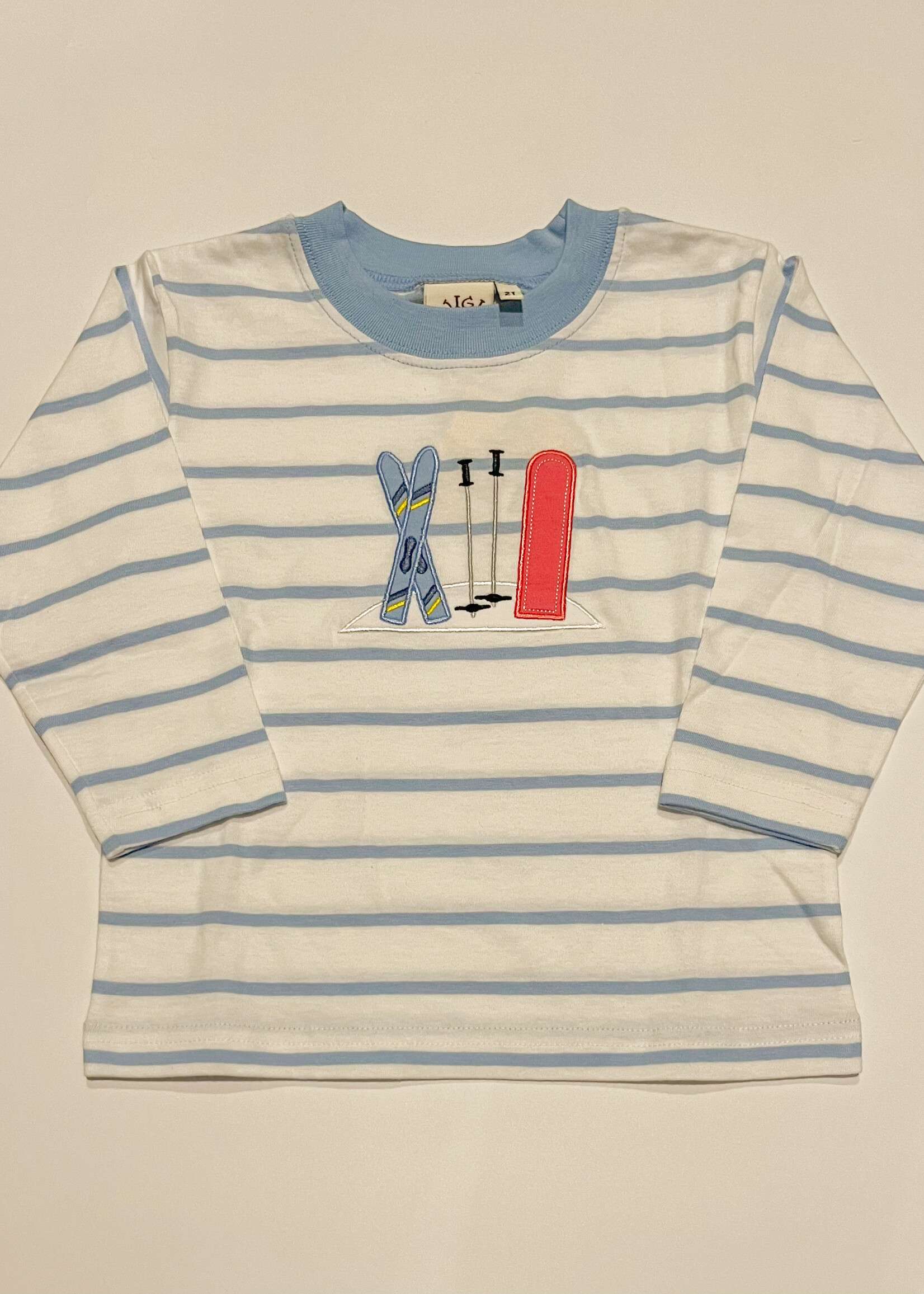Luigi Kids Boys Stripe L/S Skies and Snowboard