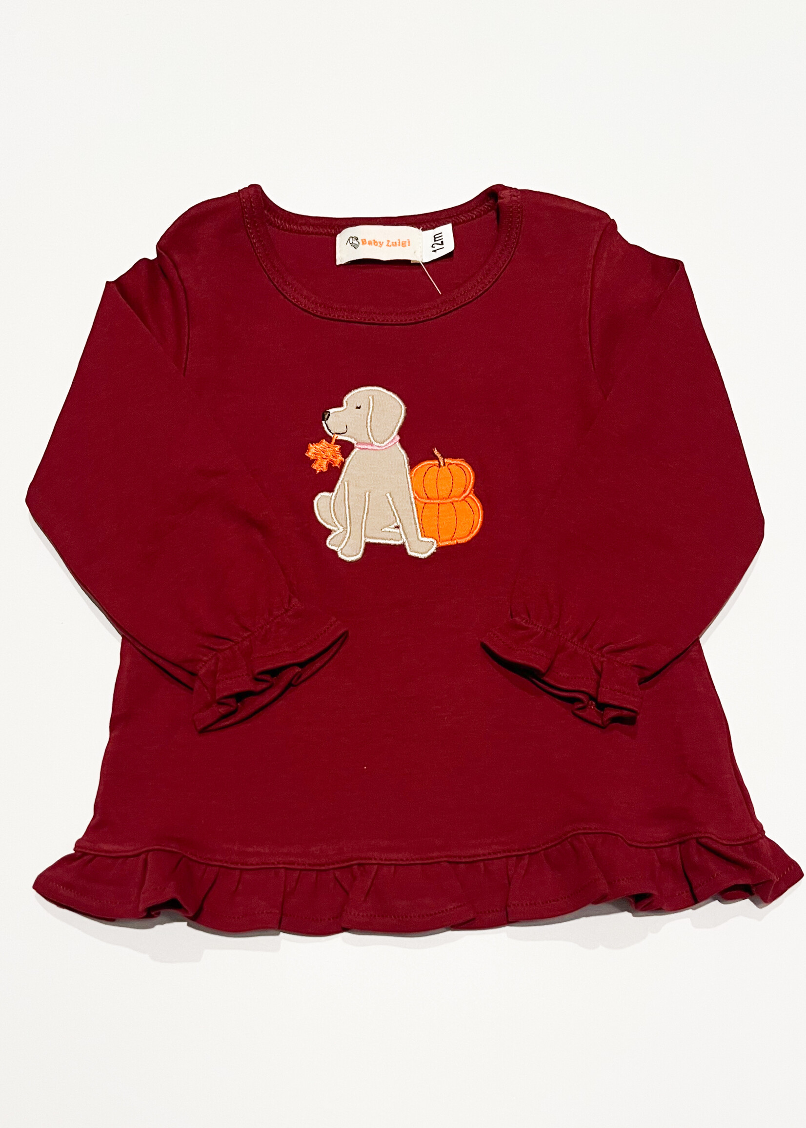 Luigi Kids Girls L/S Pumpkins & Leaf