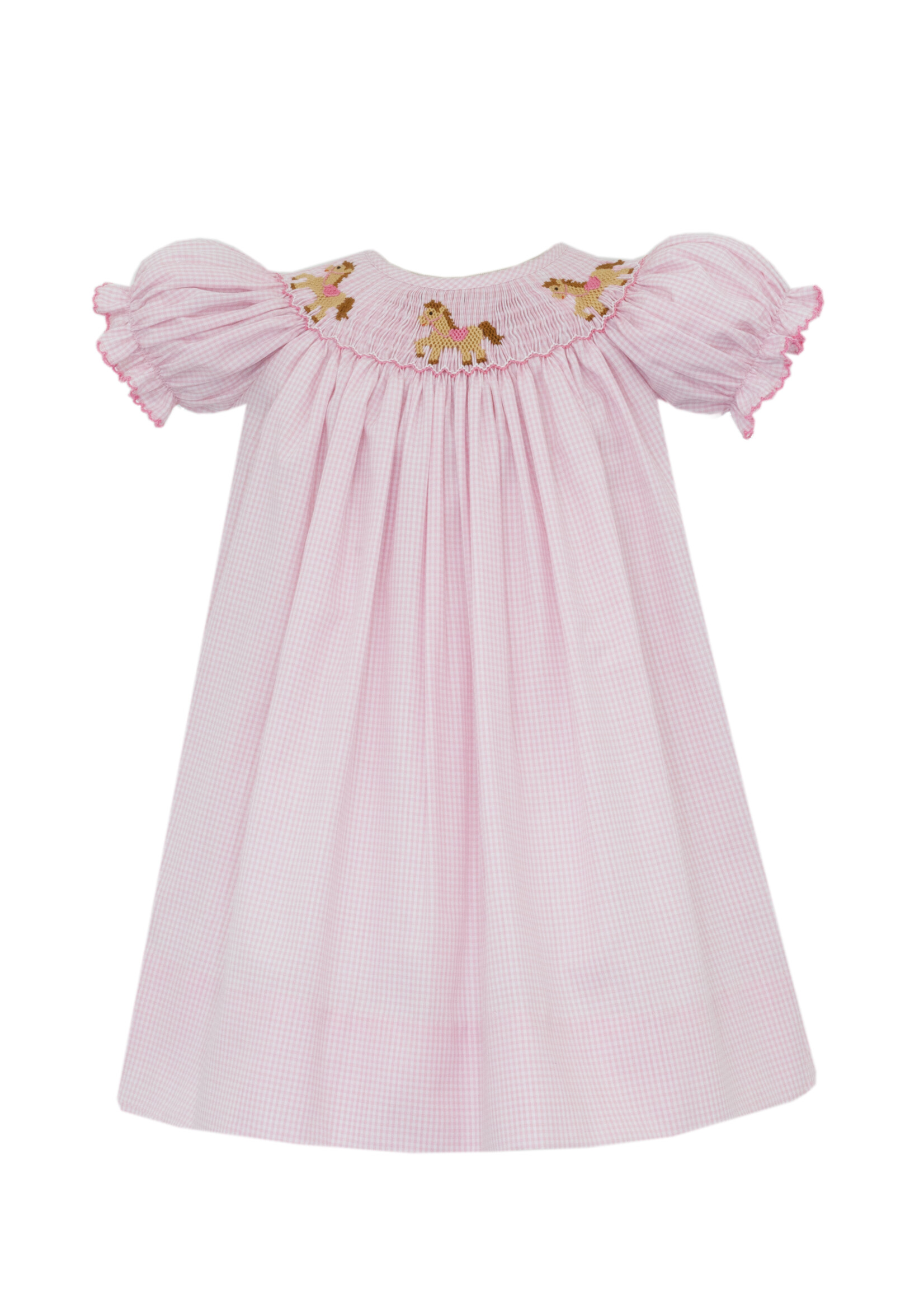 Petit Bebe Horse GIrl Bishop Dress