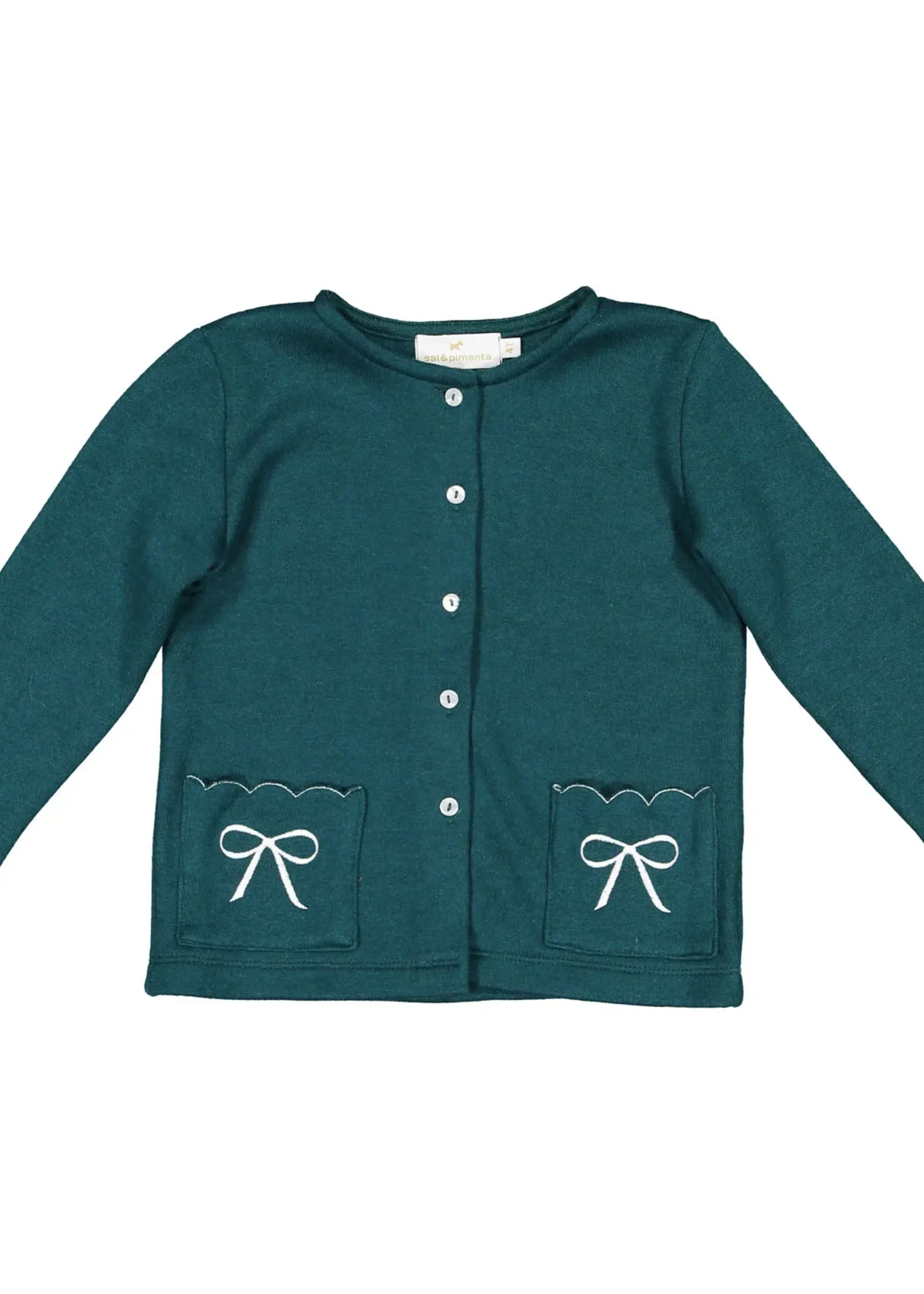 Sal & Pimenta Pocket Bows Cardigan