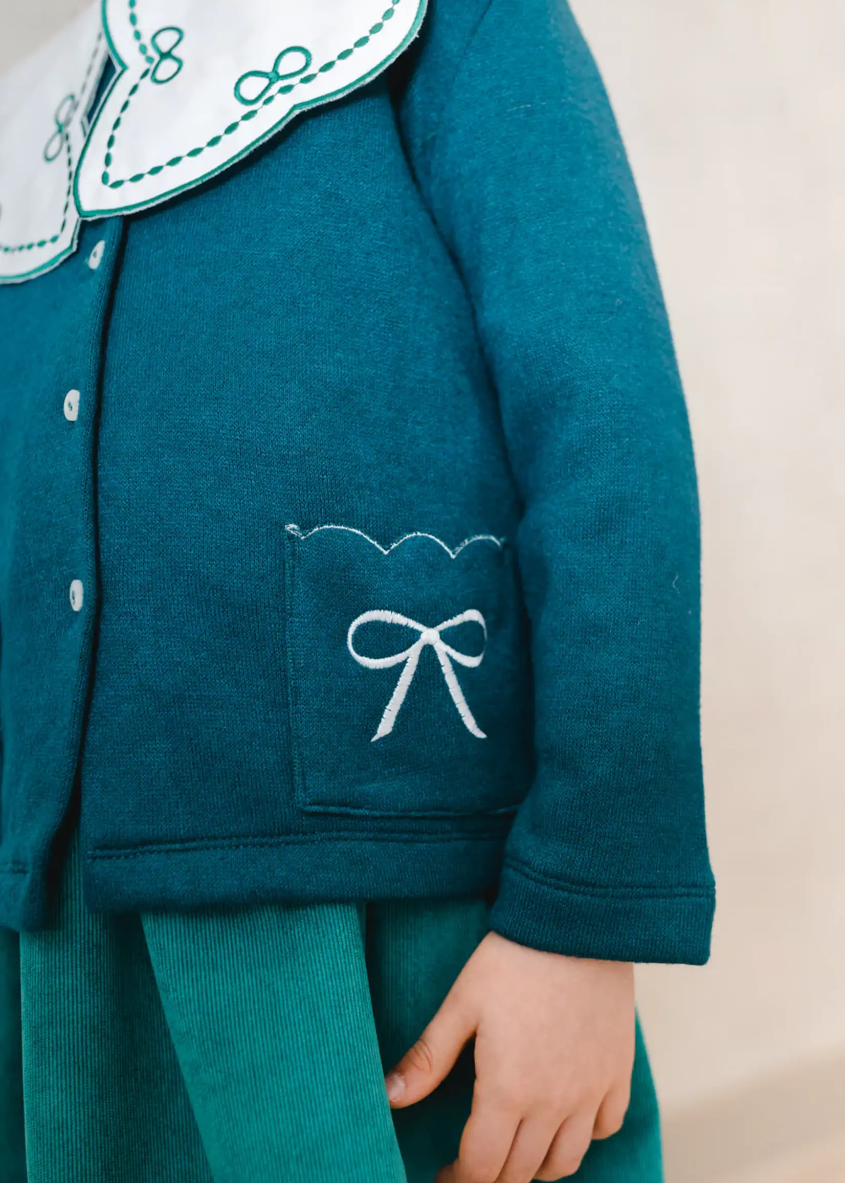 Sal & Pimenta Pocket Bows Cardigan