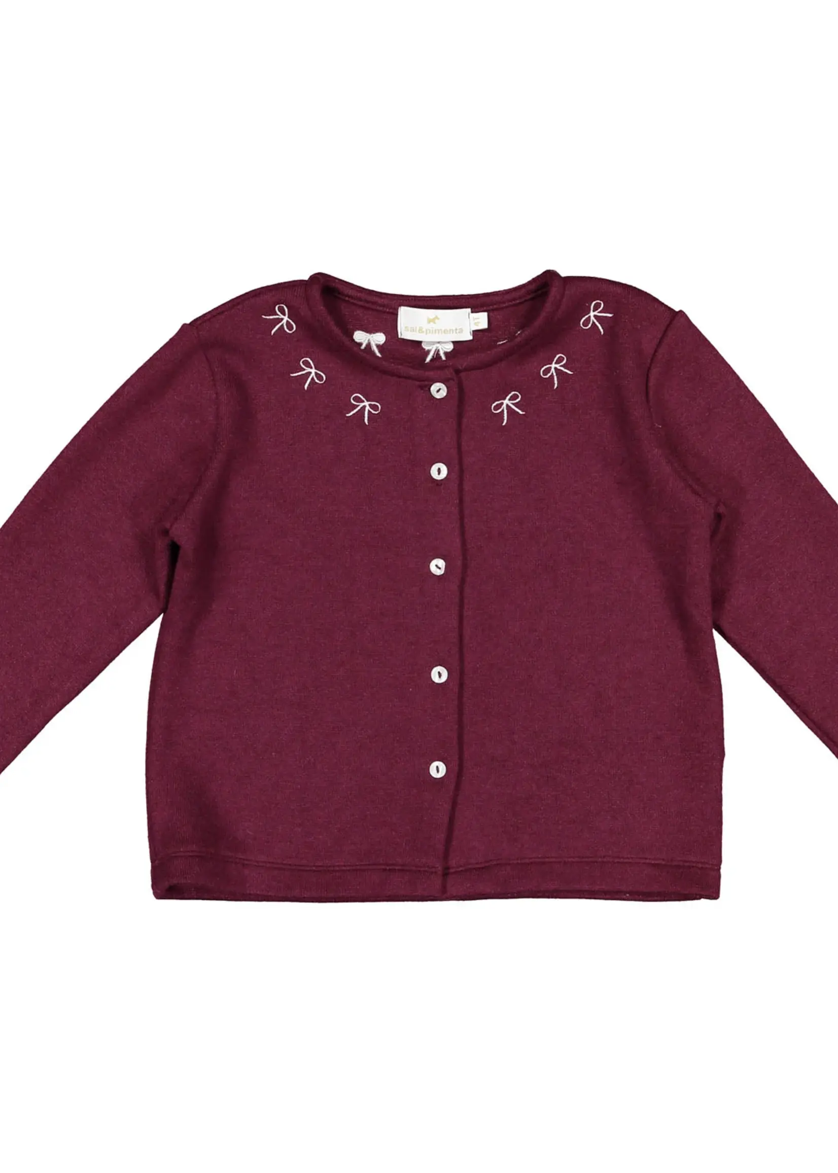 Sal & Pimenta Collar Bows Cardigan