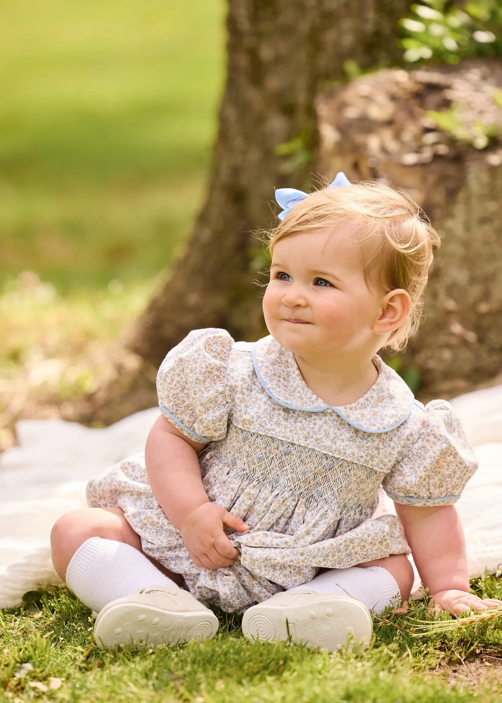 Little English Smocked Peter Pan Bubble