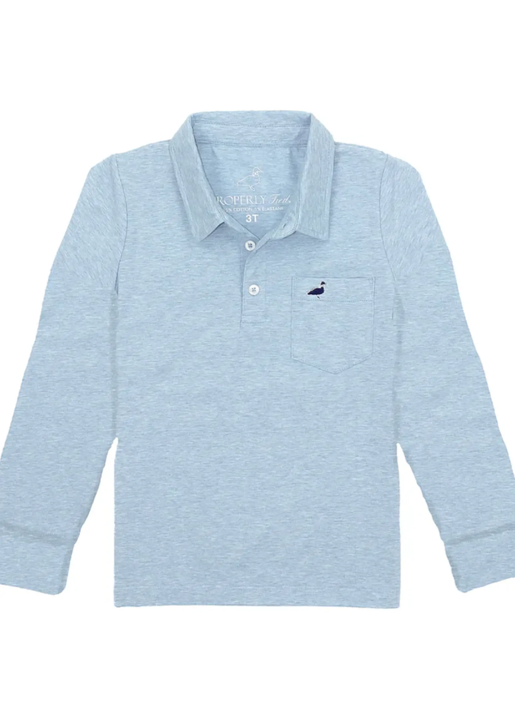 Properly Tied Boys Harrison Pocket Polo LS