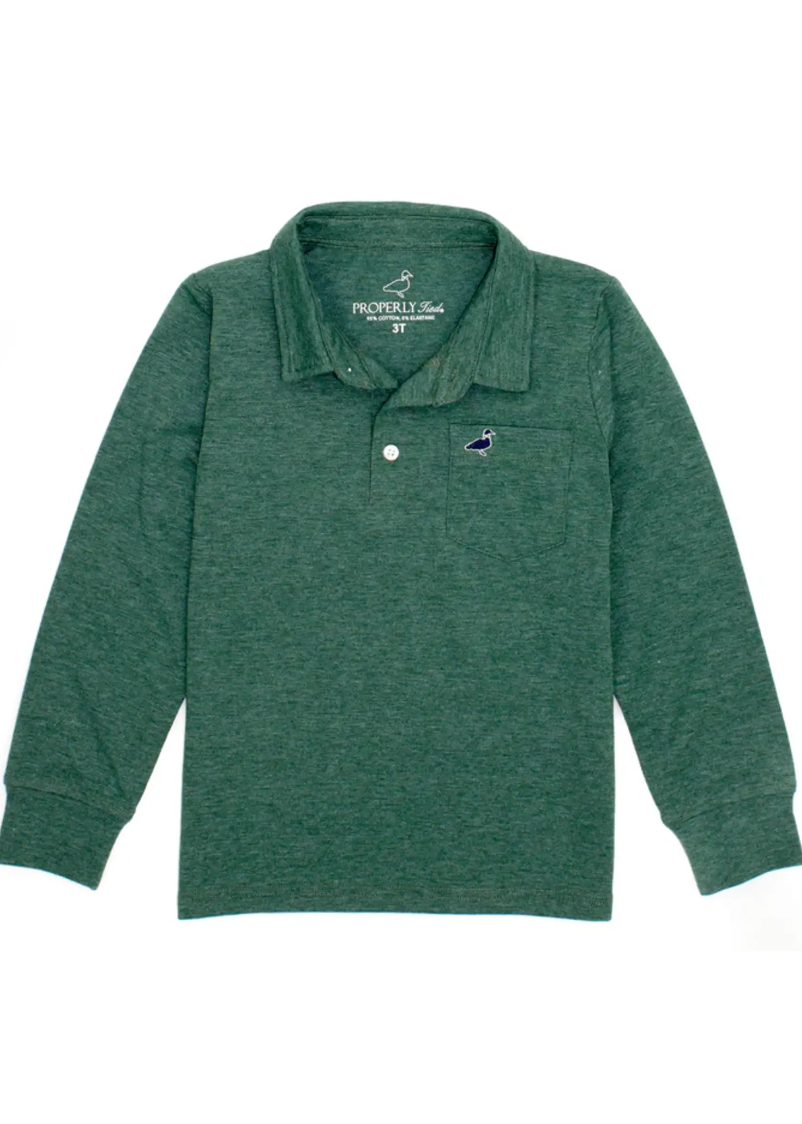 Properly Tied Boys Harrison Pocket Polo LS