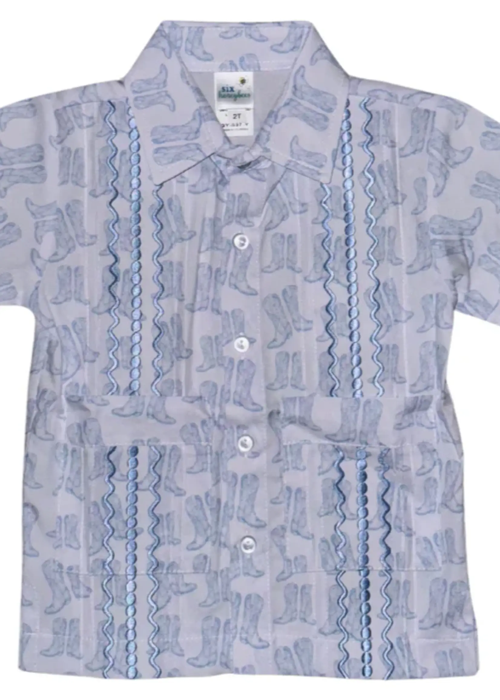 Six Honeybees Boys Guayabera Shirts