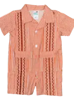 Six Honeybees Guayabera Rompers