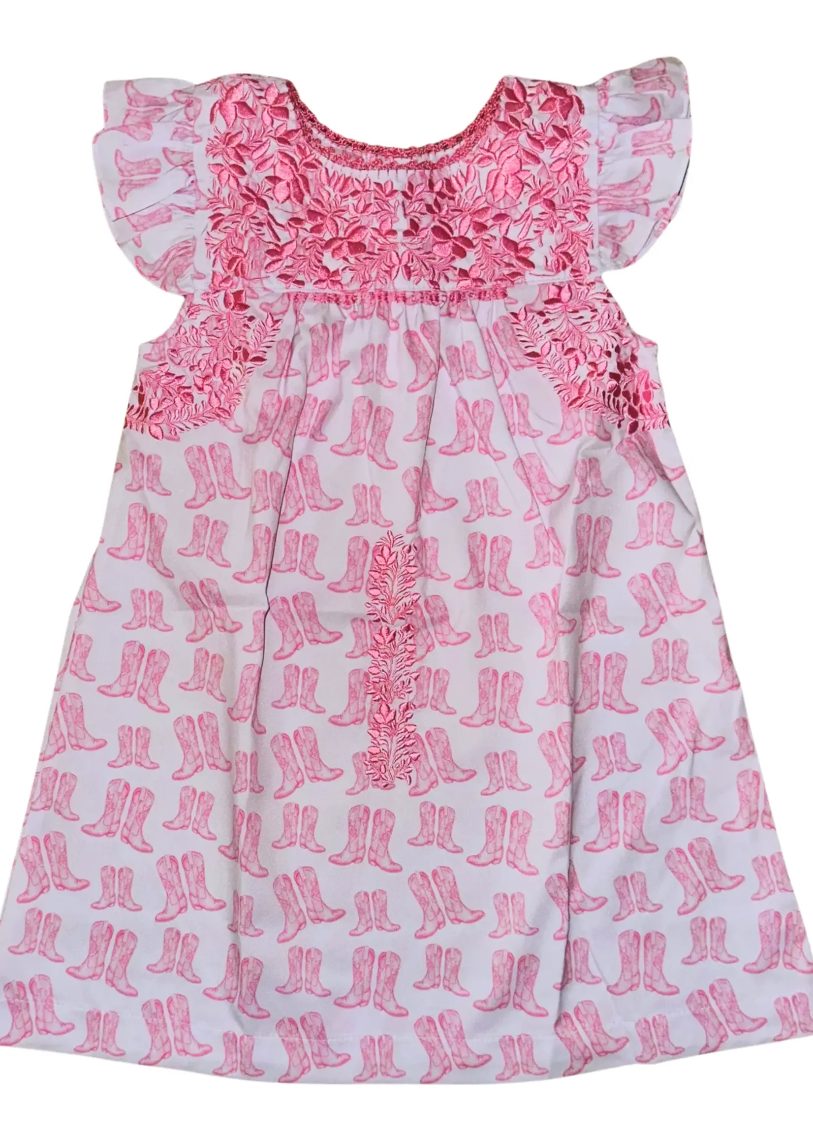 Six Honeybees Flutter Sleeve Dress