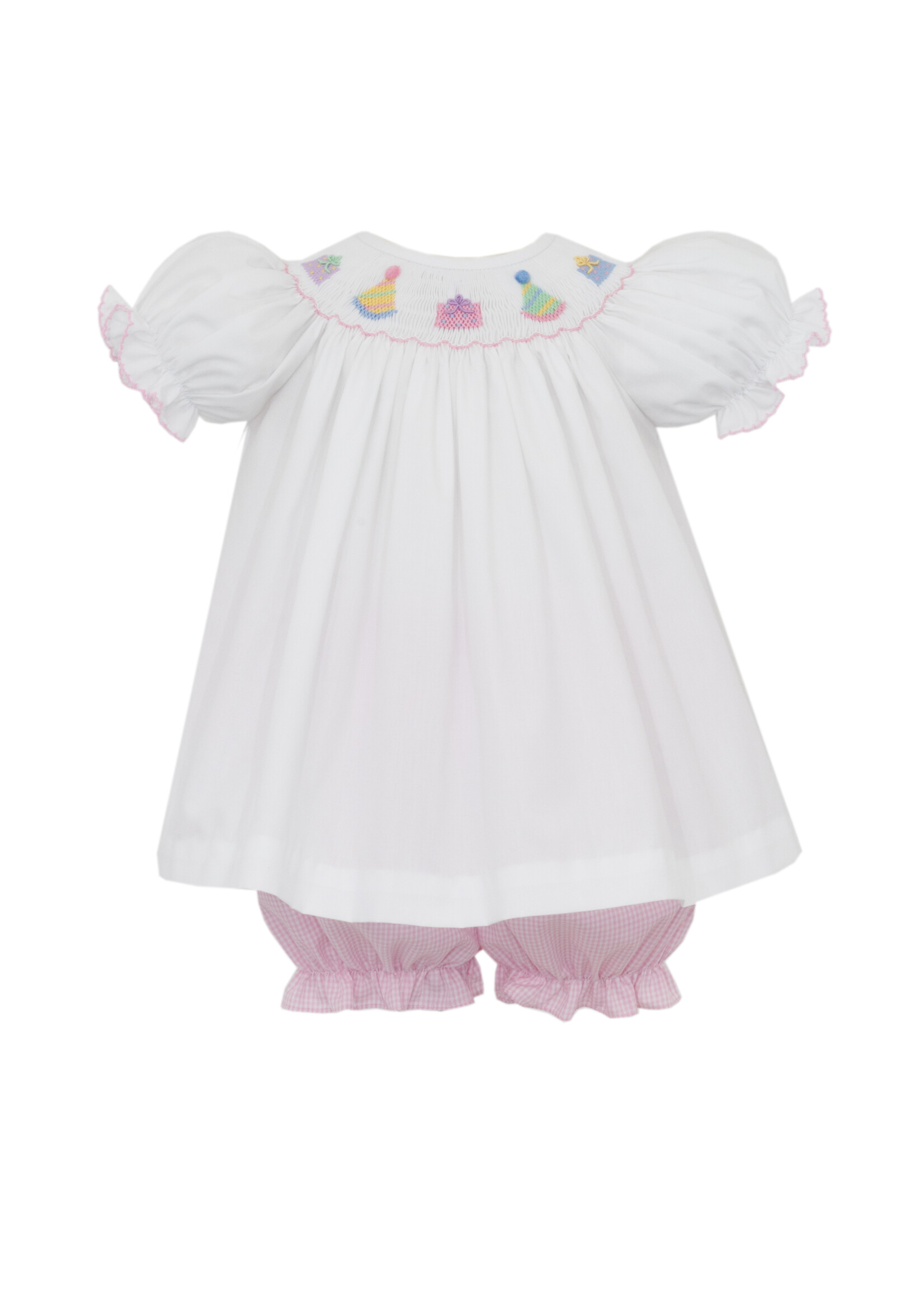 Petit Bebe Birthday Girl Bishop Bloomer Set