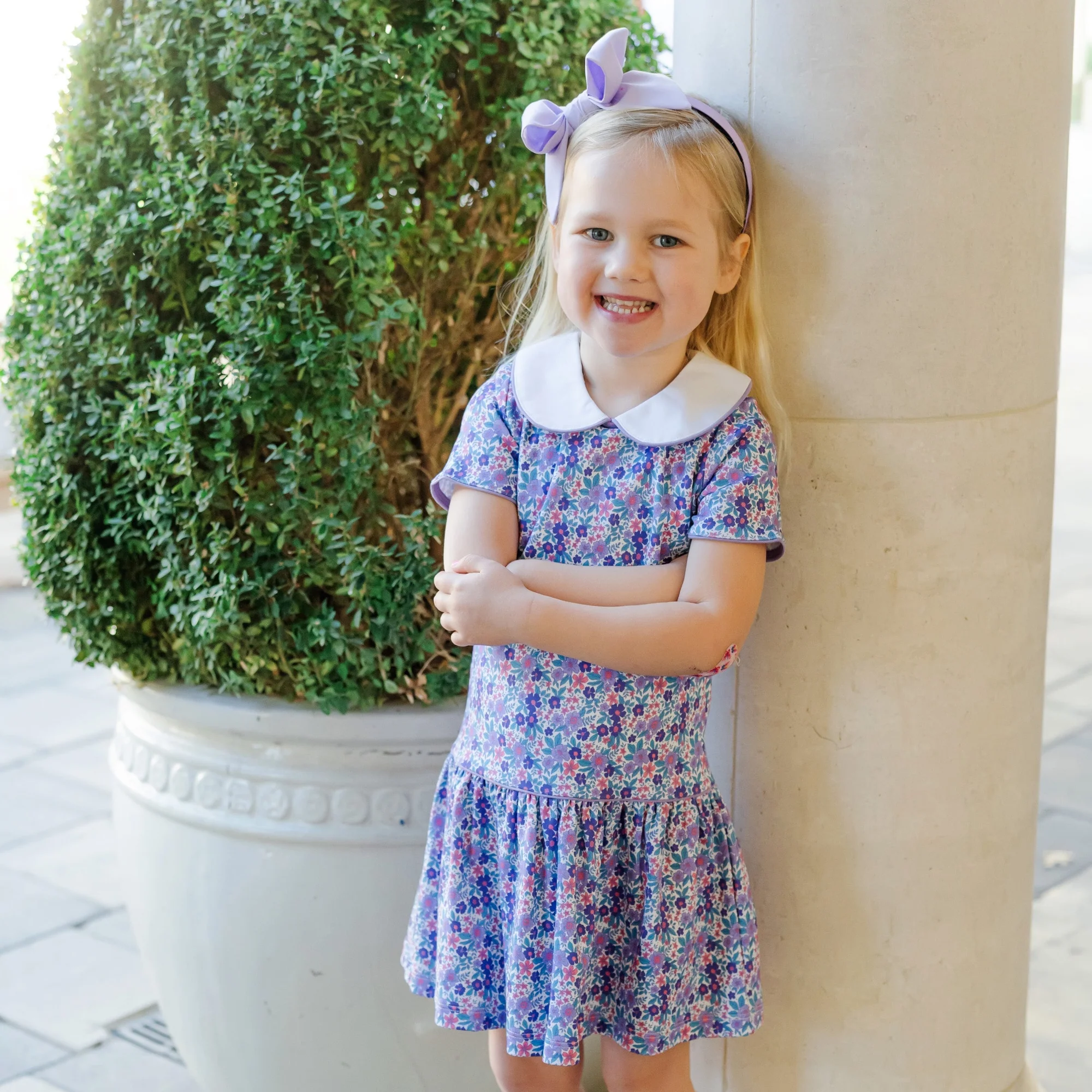 lila hayes blue dress Lila & Hayes Girls Kate Dress main image 0