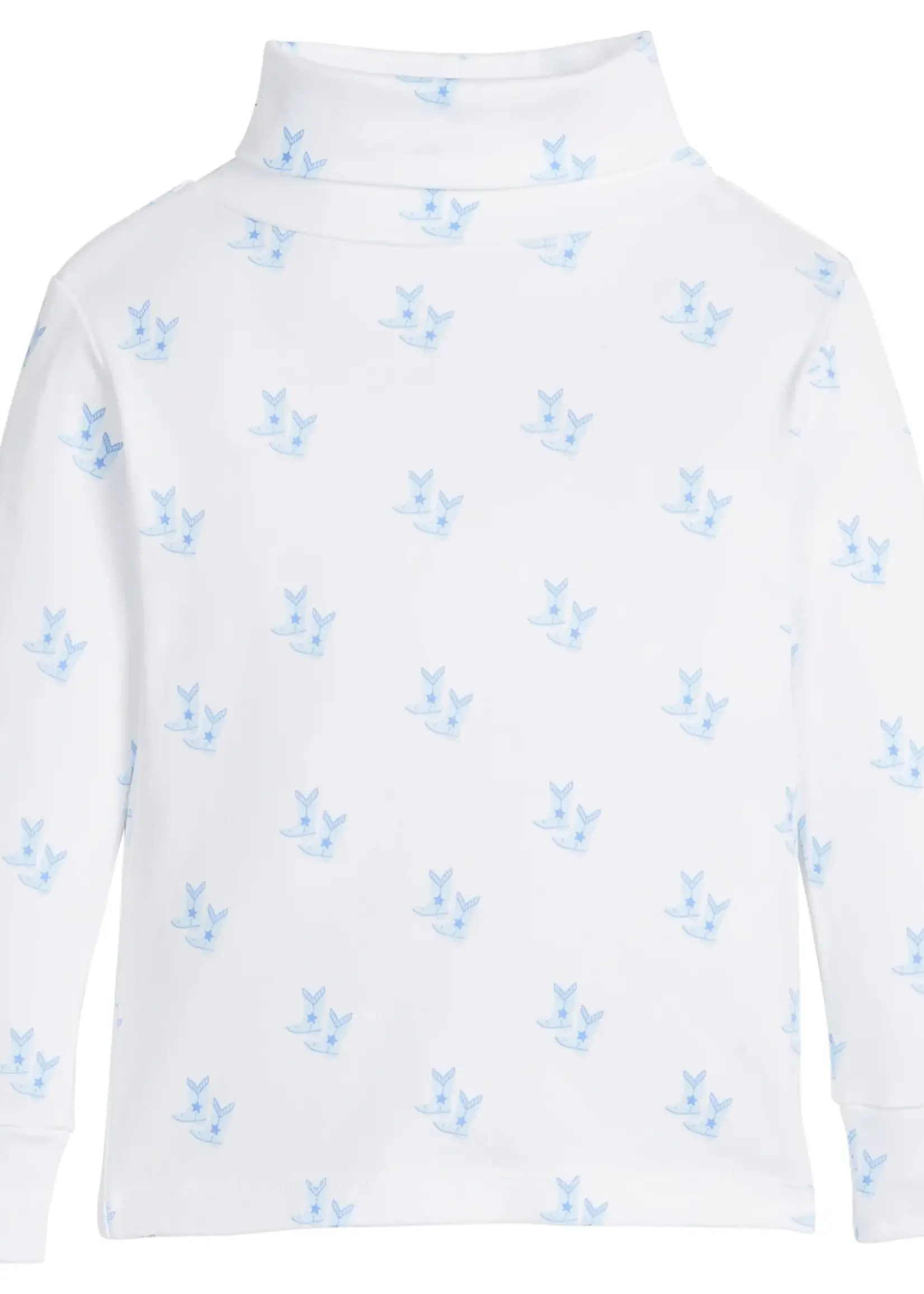 Little English Printed Turtleneck