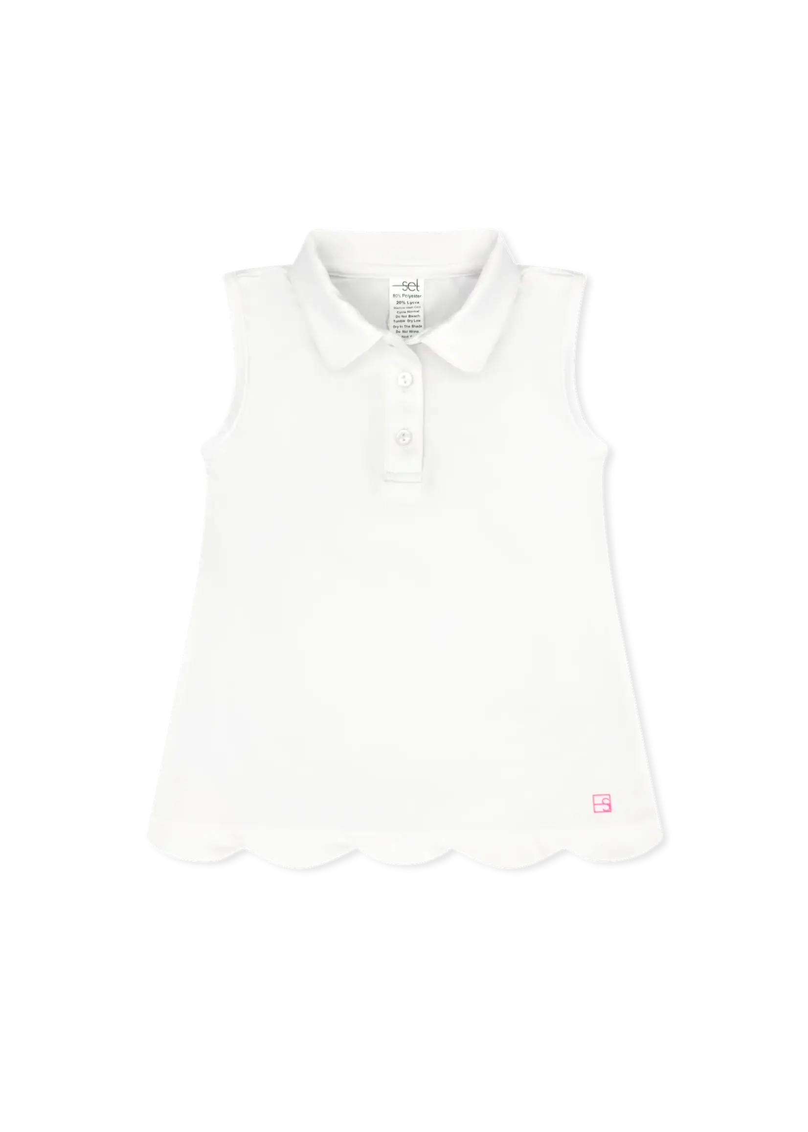 Set Active Gabby Golf Shirt Scallop