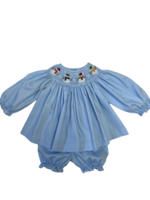 Lulu Bebe Emma Snowman Bloomer Set
