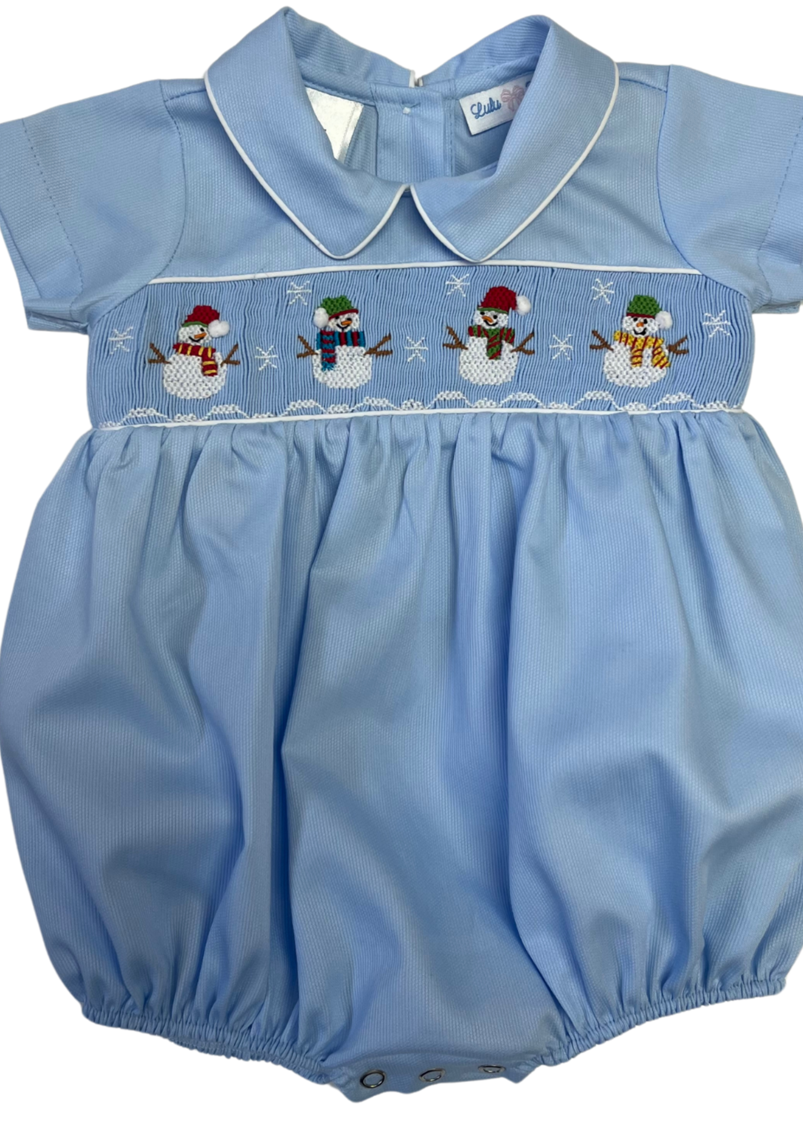 Lulu Bebe Noah Smocked Snowman