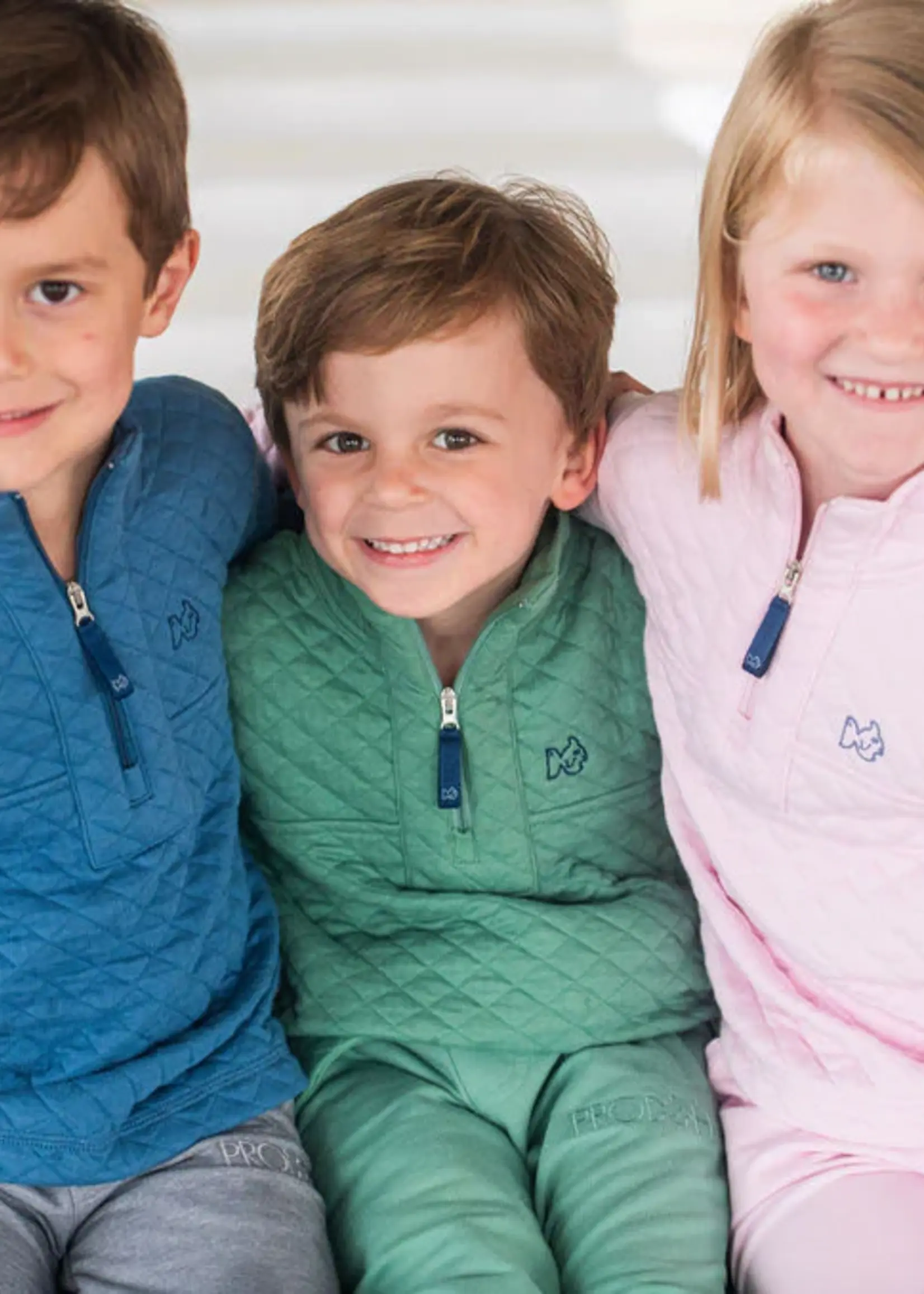 Prodoh Boys Quilted Zip Pullover