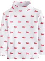 Little English Printed Turtleneck