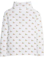 Little English Printed Turtleneck