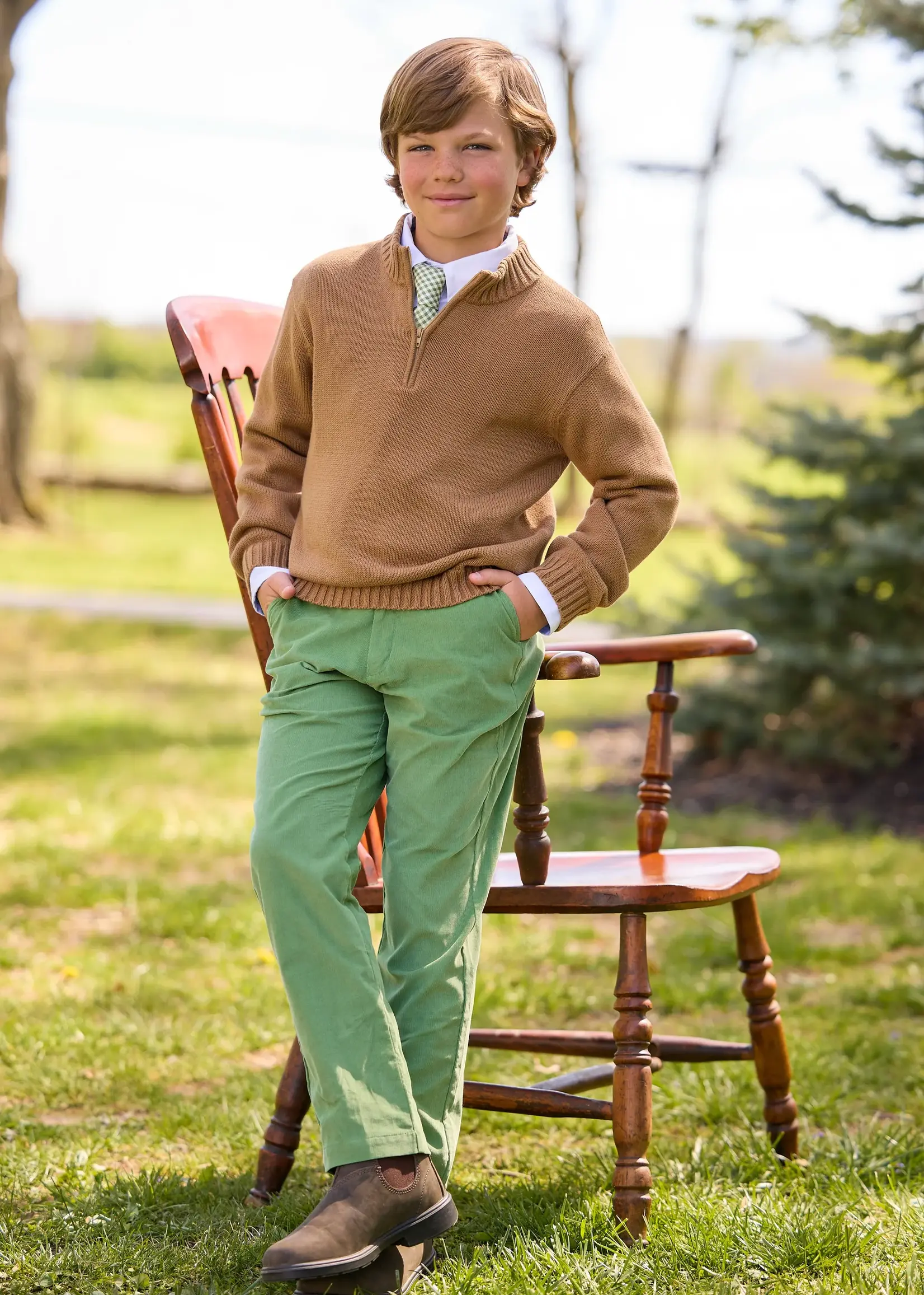 Little English Quarter Zip Sweater