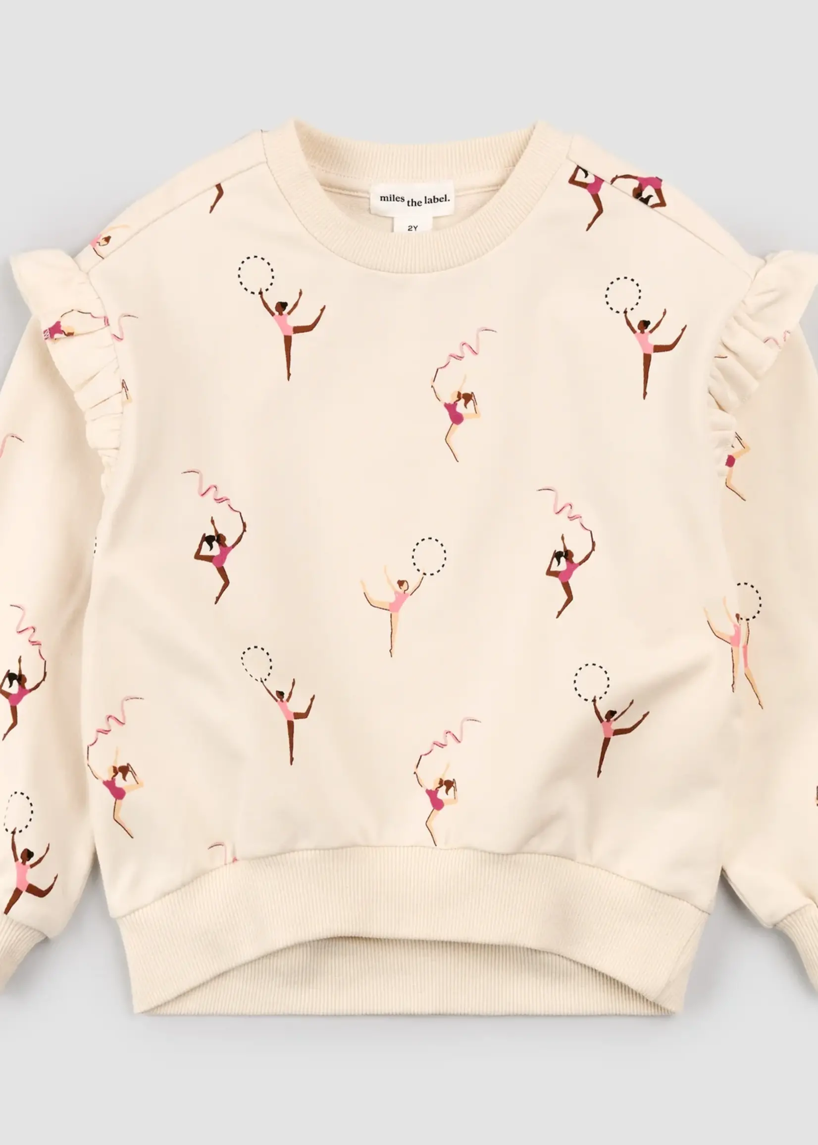 Miles the Label Gymnast Print Sweatshirt