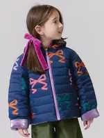 Pink Chicken girls reversible riley jacket - multi bows