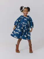 Pink Chicken girls katya dress - wild horses