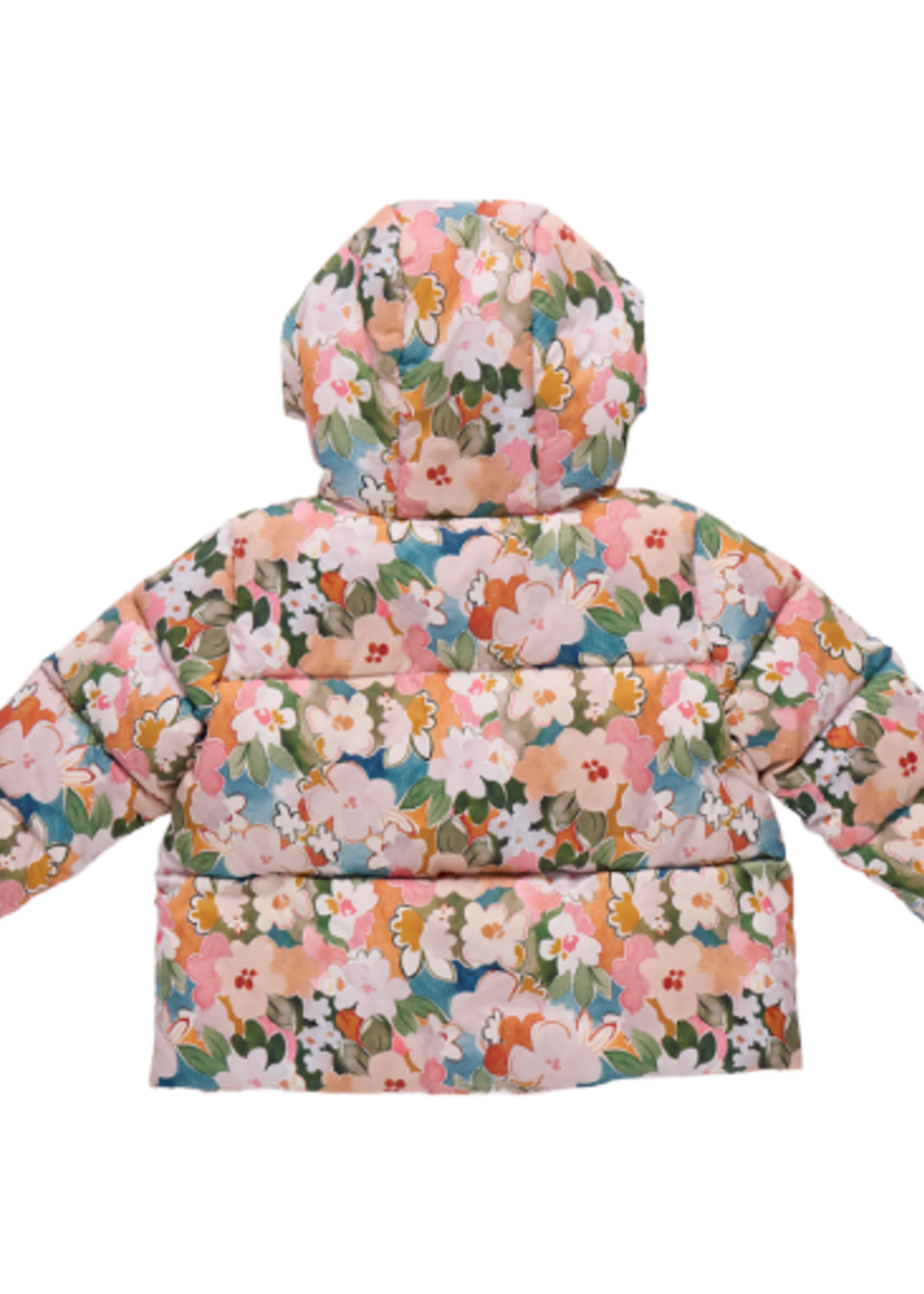 Pink Chicken girls ruffle pete puffer