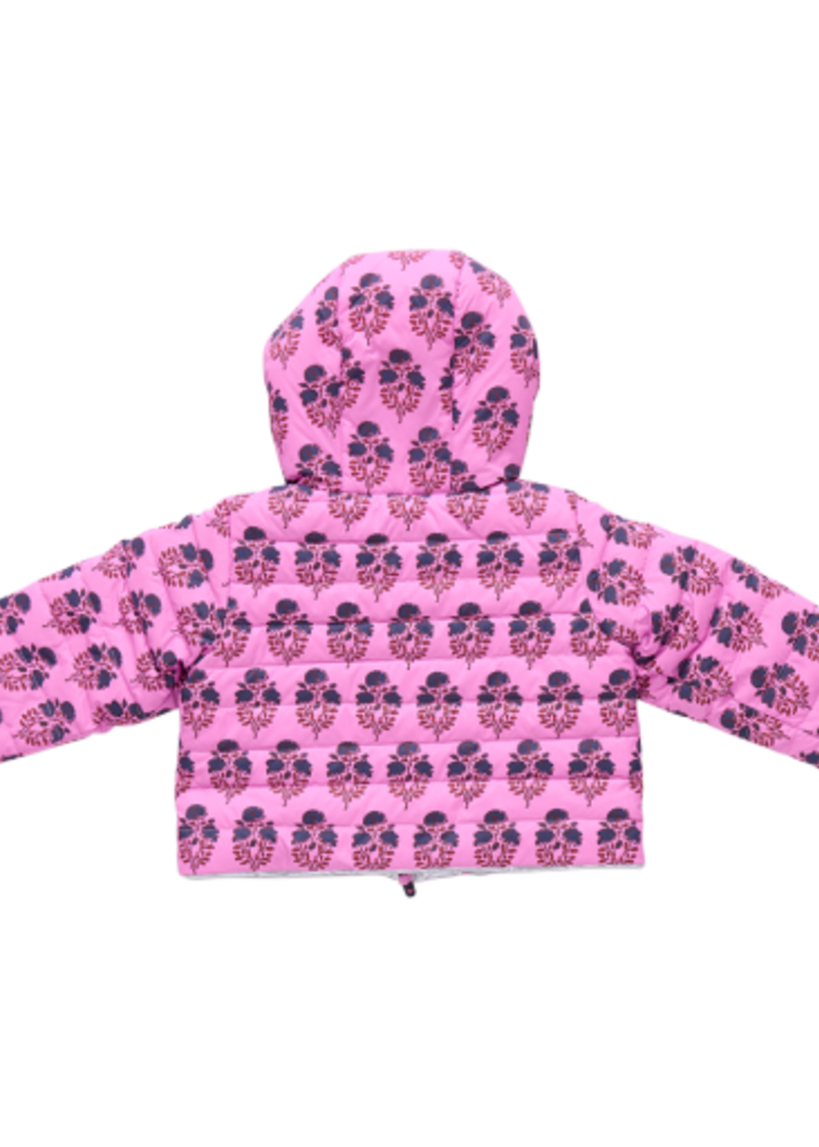 Pink Chicken girls reversible riley jacket - pink strawflower