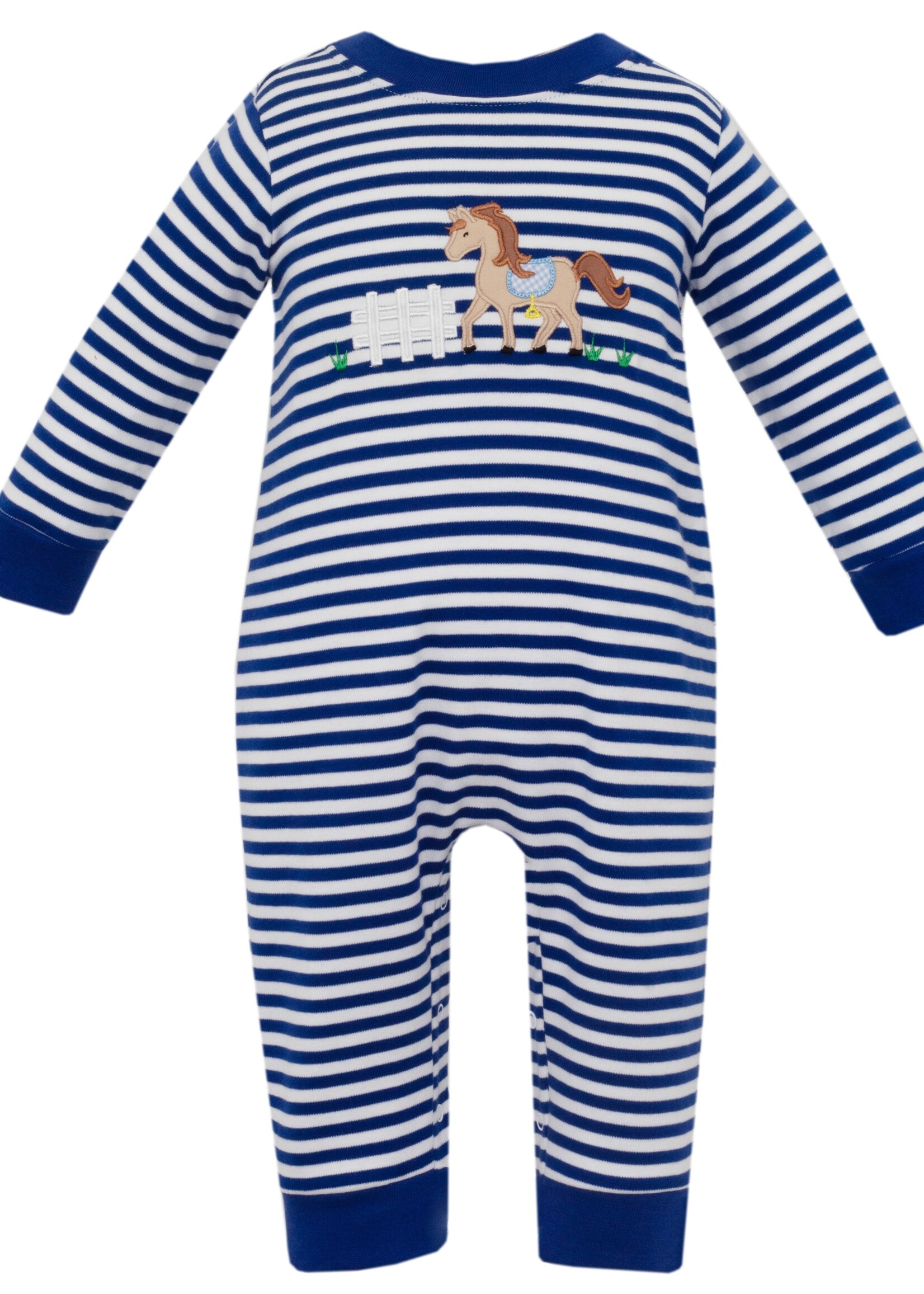 Claire and Charlie Ride Away Boy Long Romper L/S