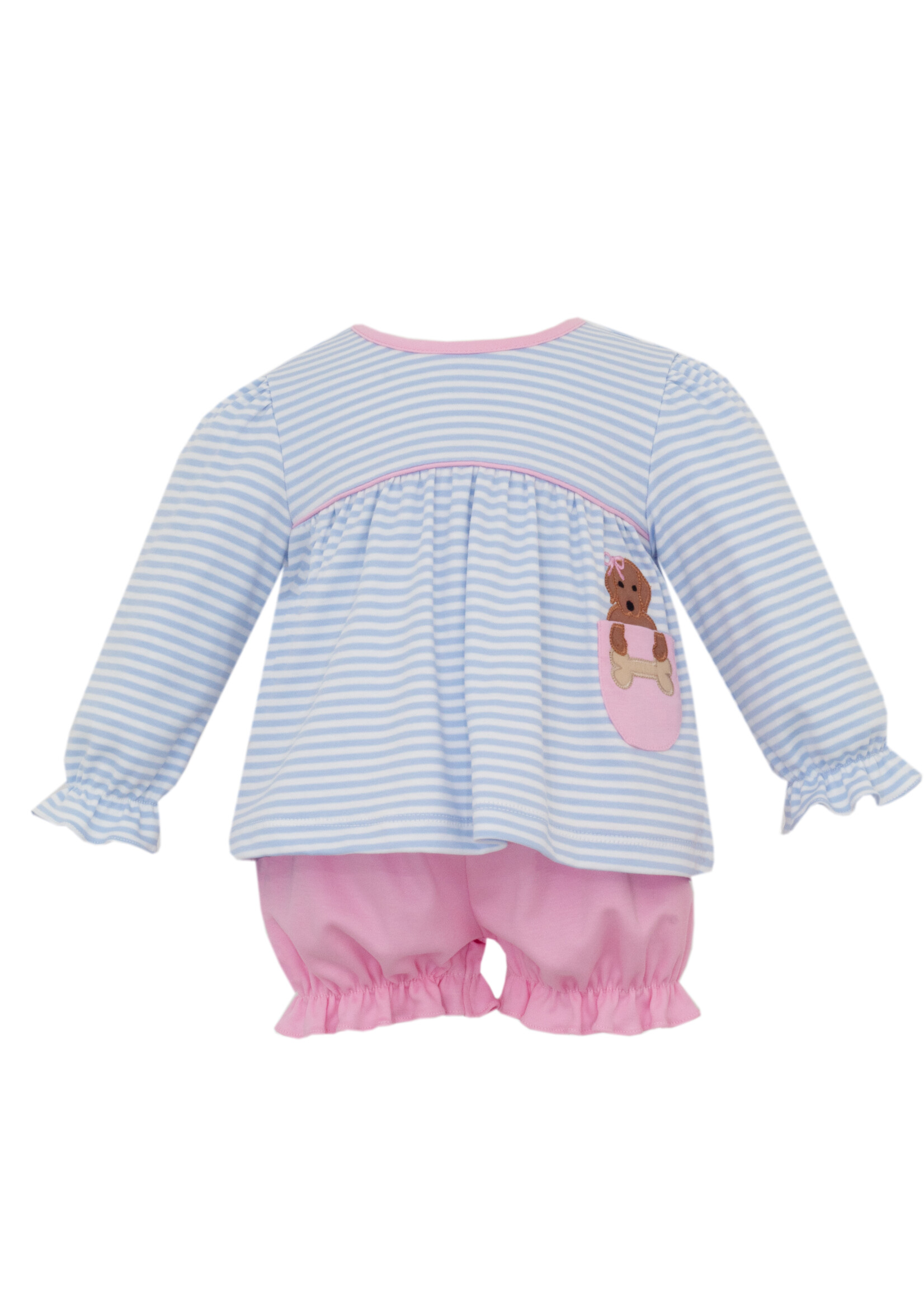 Claire and Charlie Labs W/Pocket GIRLS Bloomer Set