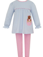 Claire and Charlie Labs W/Pocket GIRLS girl's tunic set
