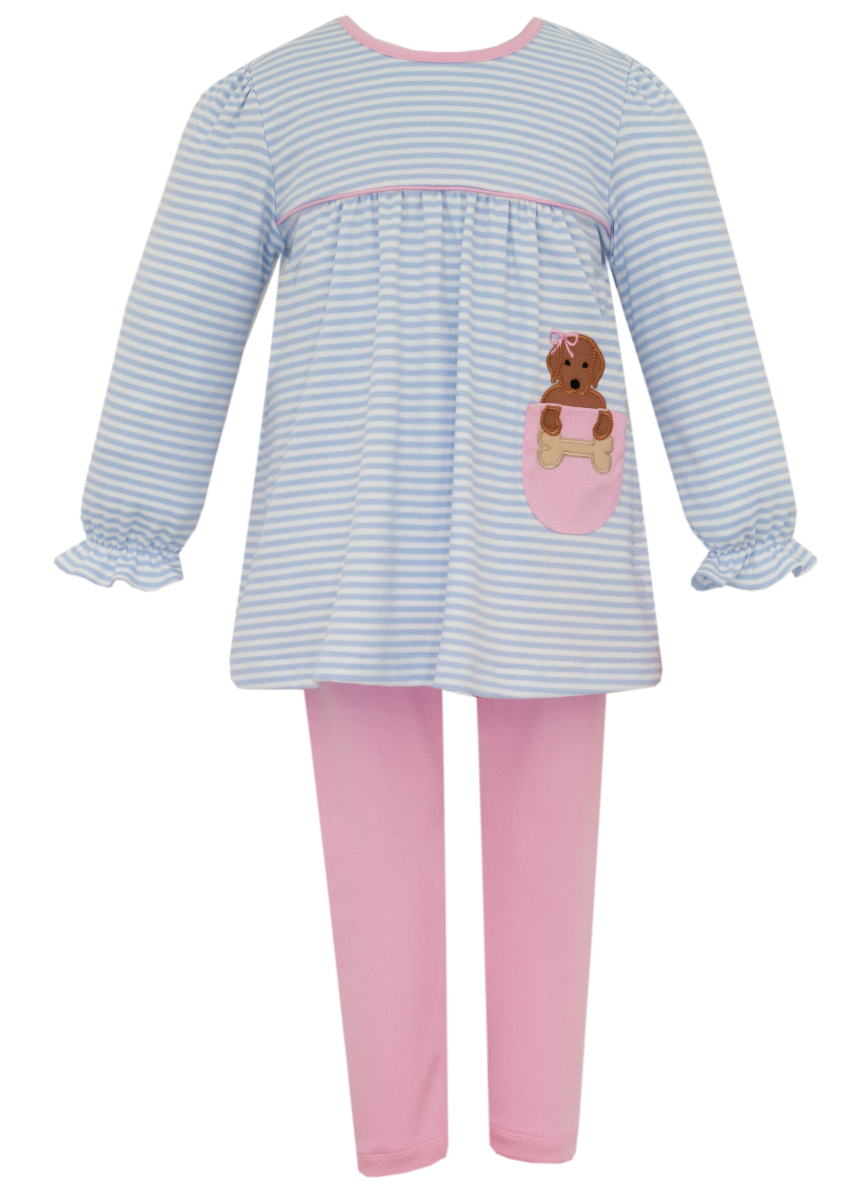 Claire and Charlie Labs W/Pocket GIRLS girl's tunic set