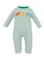 Claire and Charlie Dinosaurs Boy Long Romper L/S