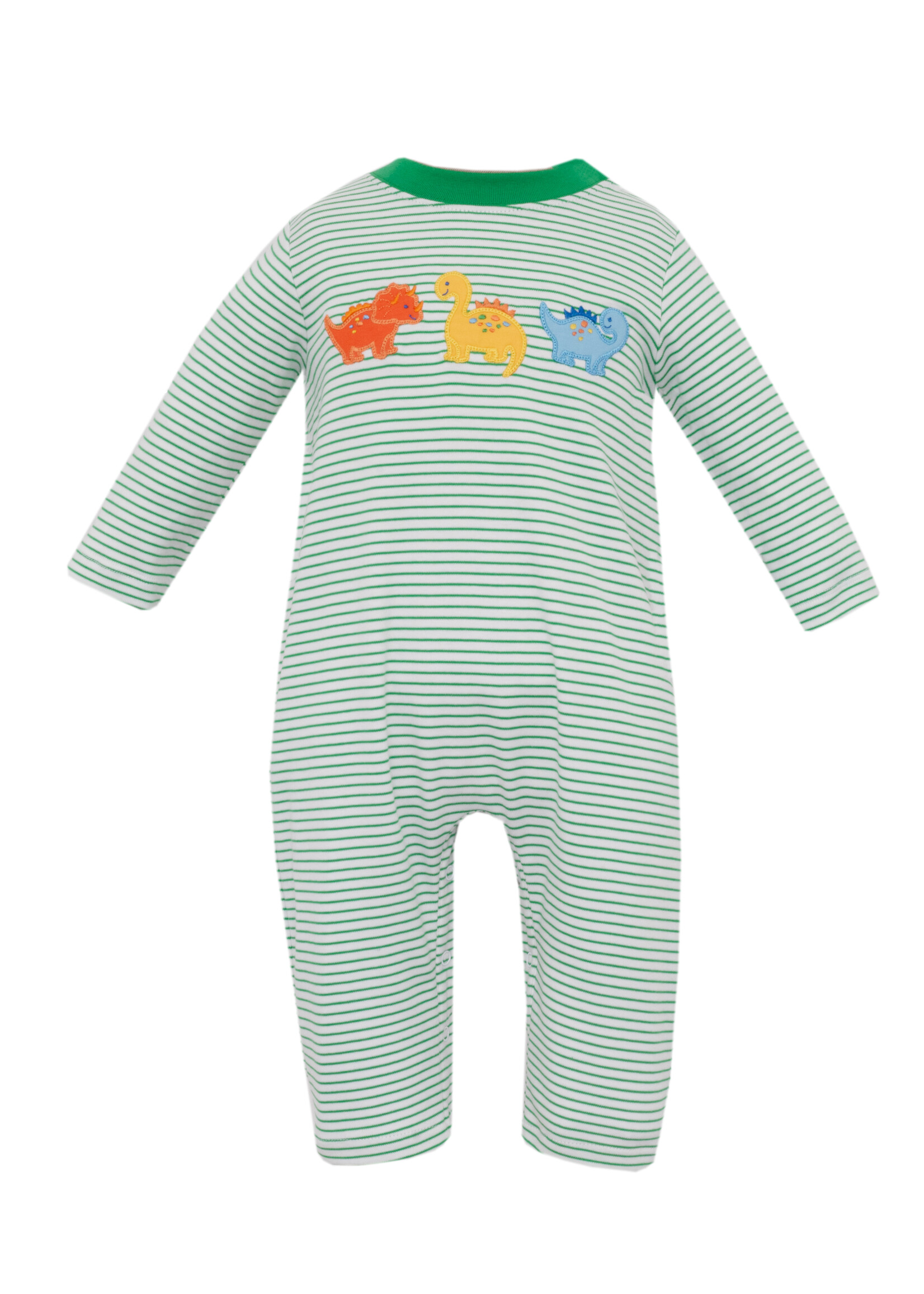Claire and Charlie Dinosaurs Boy Long Romper L/S