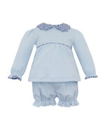 Petit Bebe bloomer set with Blue liberty floral