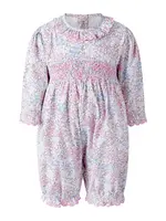 Rachel Riley Smocked Scalloped Babysuit