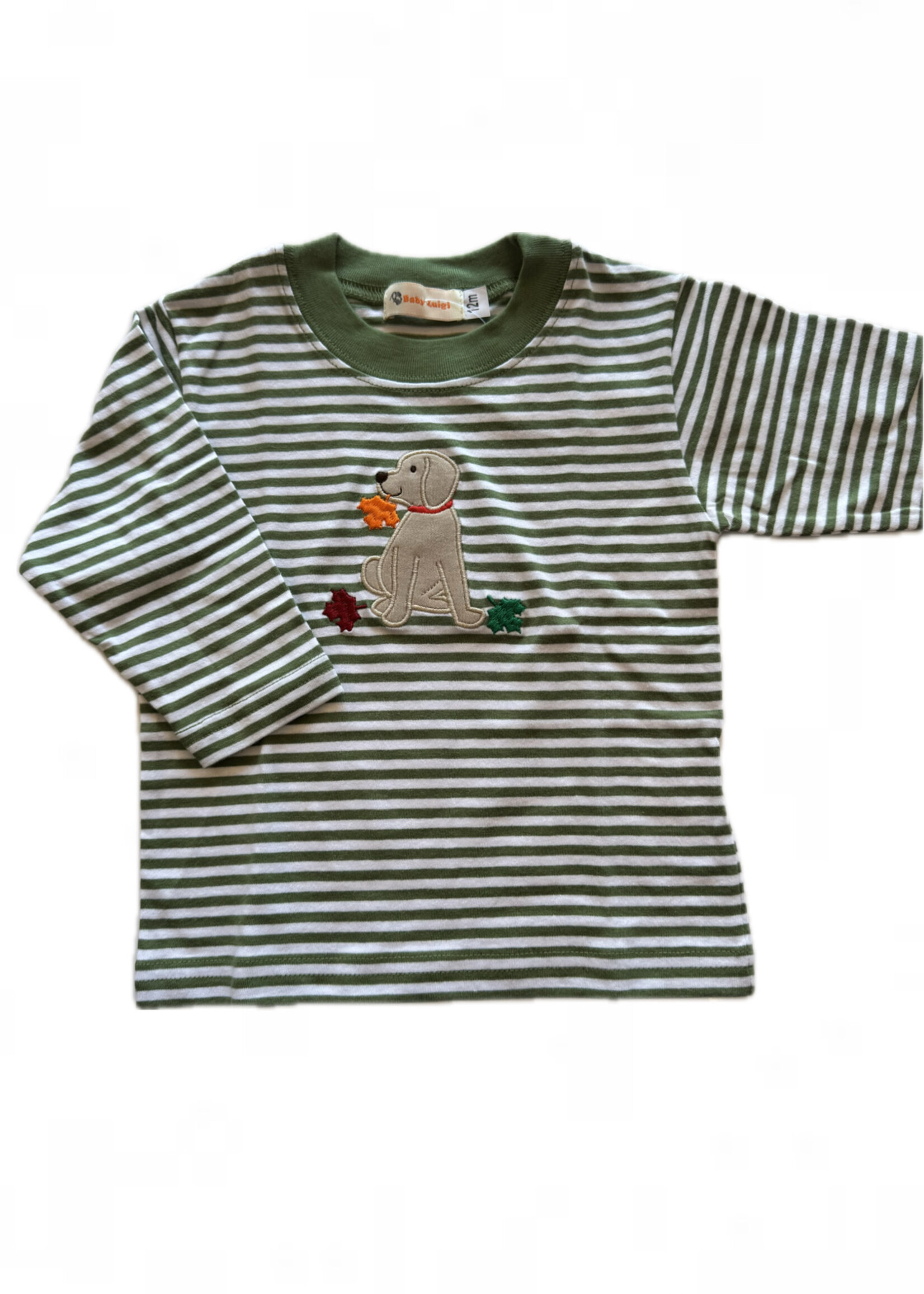 Luigi Kids Boys Stripe L/S Lab w/ Leaves