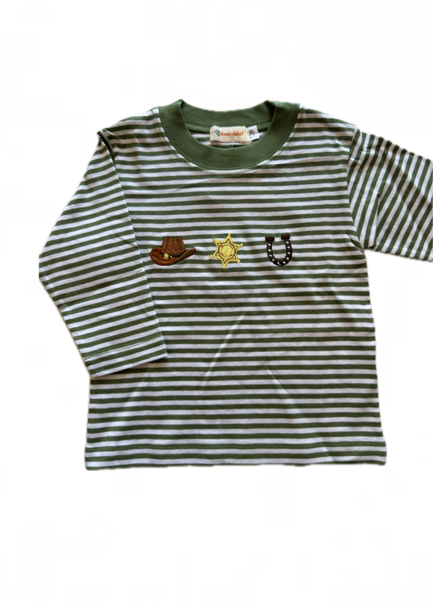 Luigi Kids Boys Stripe L/S Western Icon