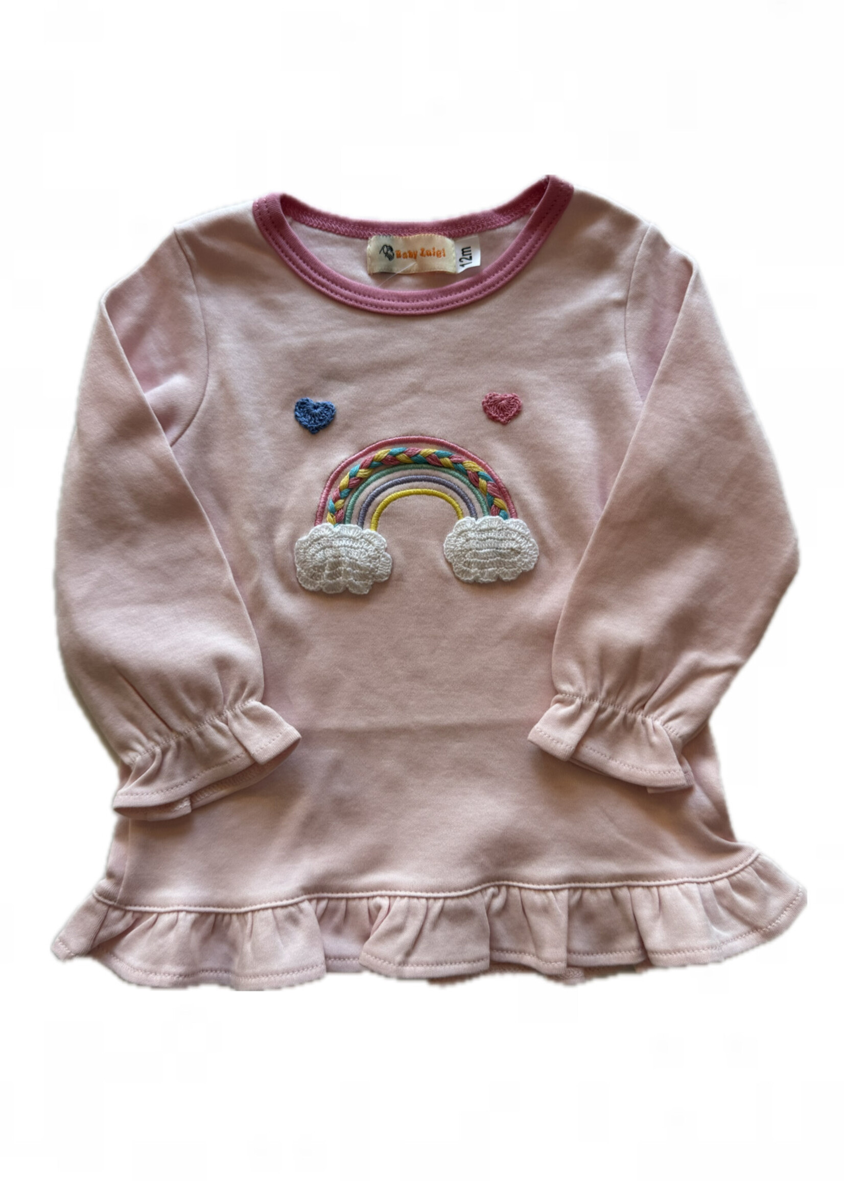 Luigi Kids Girls L/S Rainbow Cloud T-Shirt