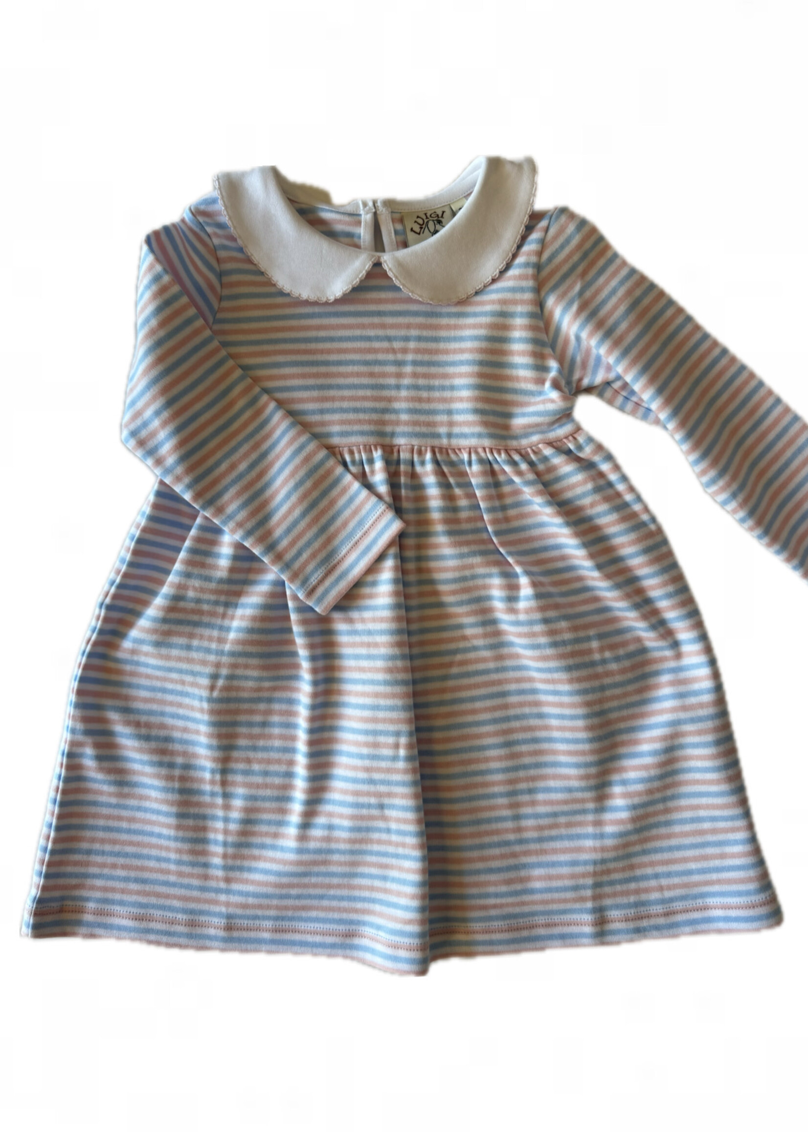 Luigi Kids L/S Stripe Multi Dress