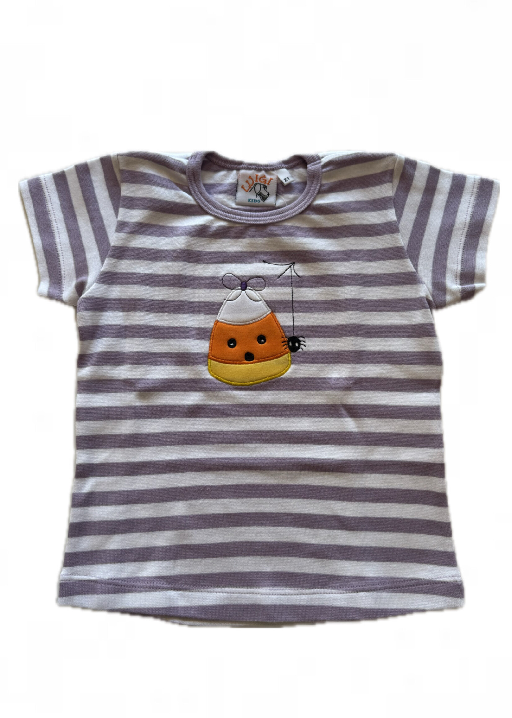 Luigi Kids Girls Stripe S/S Candy Corn